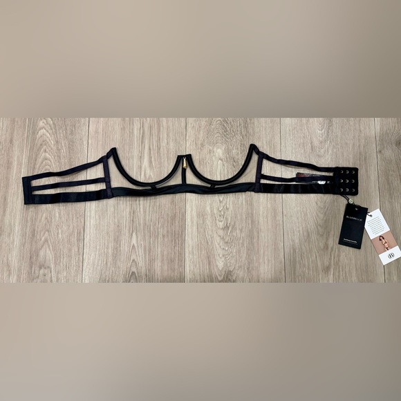 BLUEBELLA Karina Bra in Sheer/Black. Size 34B. New With Tags. - Picture 5 of 9